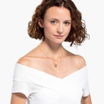 Swarovski Stone Halskette, weiss, Metallmix - 5523989