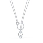 Swarovski Collier Stone, blanc, métal rhodié - 5512604