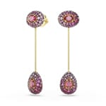 Swarovski Pendants d'oreilles Sublima Taille poire Plaqué or