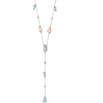 Swarovski Sunny Y-necklace, Multicoloured, rhodium plated - 5518415