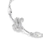 Swarovski Bracelet Swan Blanc rhodié - 5758682