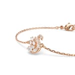 Swarovski Swan Bracelet White rose gold-plated - 5738202