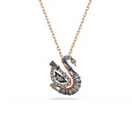 Swarovski Swan Collier Schwarz rosé vergoldet - 5764882