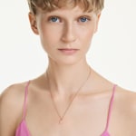 Swarovski Swan Necklace White rose gold-plated - 5738203