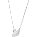 Swarovski Swan necklace, white, rhodium plated - 5007735