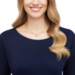 Swarovski Swan necklace, white, rhodium plated - 5007735