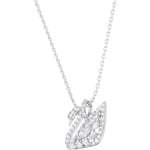 Swarovski Collier Swan Lake, blanc, métal rhodié - 5296469