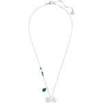 Swarovski Collier Symbolic Clover, vert, finition mix de métal  - 5535554