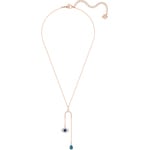 Swarovski Collier en Y Symbolic Evil Eye, multicolore, métal doré rose - 5425861