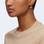 Swarovski Symbolic Evil Eye Creoles, blue, pink gold plated - 5425857