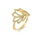 Swarovski Symbolic Lotus Ring, weiss, vergoldet - M5535601