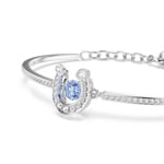 Swarovski Symbolica Bangle Horse Shoe Blue Rhodium plated - 5736983