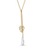 Swarovski Tropical necklace, white, gold plated - 5519249