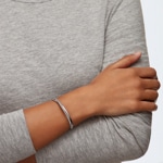 Swarovski Twist Rows Armband, weiss, rhodiniert - M5565210