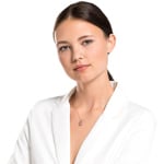 Swarovski Twist Rows Halskette, violett, rosé vergoldet - 5563907