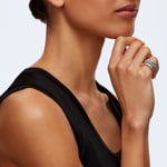 Swarovski Bague Twist Wrap, blanc, métal rhodié - M5580952