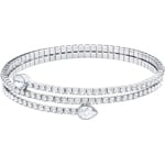 Swarovski Bracelet-jonc Twisty, blanc, métal rhodié - 5528443