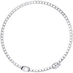 Swarovski Bracelet-jonc Twisty, blanc, métal rhodié - 5528443