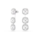 Swarovski Una Angelic Drop-Ohrhänger Kissen Weiss rhodiniert
