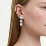 Swarovski Una Angelic Drop-Ohrhänger Kissen Weiss rhodiniert - 5754342