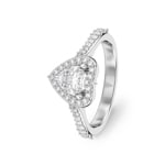 Swarovski Una Angelic Motivring Herz Weiss rhodiniert - M5744045