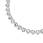 Swarovski Angelic Tennis Halskette Herz Weiss rhodiniert - 5720857