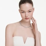 Swarovski Una Angelic Tennis Halskette Rund Blau rhodiniert - 5733402