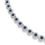 Swarovski Una Angelic Tennis Halskette Rund Blau rhodiniert - 5733402