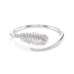 Swarovski Vienna Bangle Feather White Rhodium plated