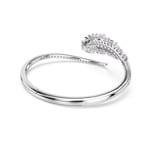 Swarovski Vienna Bangle Feather White Rhodium plated - M5754274