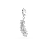 Swarovski Vienna Charm Pendant Feather Rhodium plated - 5757739