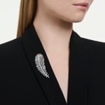 Swarovski Vienna Necklace / Brooch Feather White Rhodium plated - 5749209