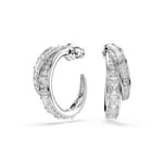 Swarovski Vienna Kreolen Weiss rhodiniert