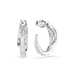 Swarovski Vienna Kreolen Weiss rhodiniert - 5749069