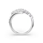 Swarovski Vienna Ring Mixed Cuts Feather White Rhodium plated - M5757835