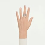 Swarovski Vienna Ring Verschiedene Schliffe Schwan Weiss rhodiniert - M5762204