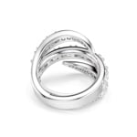Swarovski Vienna Ring Verschiedene Schliffe Schwan Weiss rhodiniert - M5762204