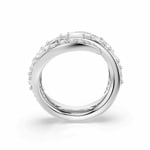 Swarovski Vienna Ring Verschiedene Schliffe Schwan Weiss rhodiniert - M5762204