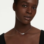 Swarovski Vienna Necklace Feather White Rhodium plated - 5756111