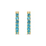 Swarovski Vittore Kreolen, türkis, vergoldet - 5514357