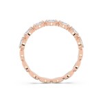Swarovski Vittore Marquise ring, white, pink gold plated - M5366573