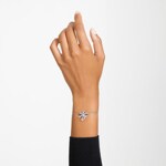 Swarovski Volta Armband Schleife, Weiss, Rhodiniert - 5647581 
