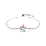 Swarovski x Ariana Grande Bracelet Flower Multicolored Rhodium plated