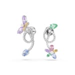 Swarovski x Ariana Grande Drop Earrings Flower and Dragonfly Rhodium plated