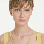 Swarovski x Ariana Grande Y-Necklace Dragonfly Rhodium plated - 5737425