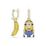 Swarovski x Minions Stuart and Banana Drop Earrings gold-plated