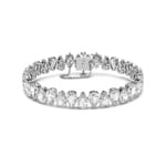 Swarovski Zirkonia im Tropfenschliff, Weiß, Rhodiniert - 5598350