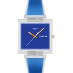 Swatch Original Biosourced What if See Thru Blue?