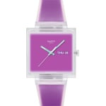 Swatch Original Biosourced What if See Thru Magenta?
