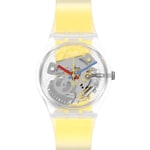Swatch Original 34 Clearly Yellow Striped